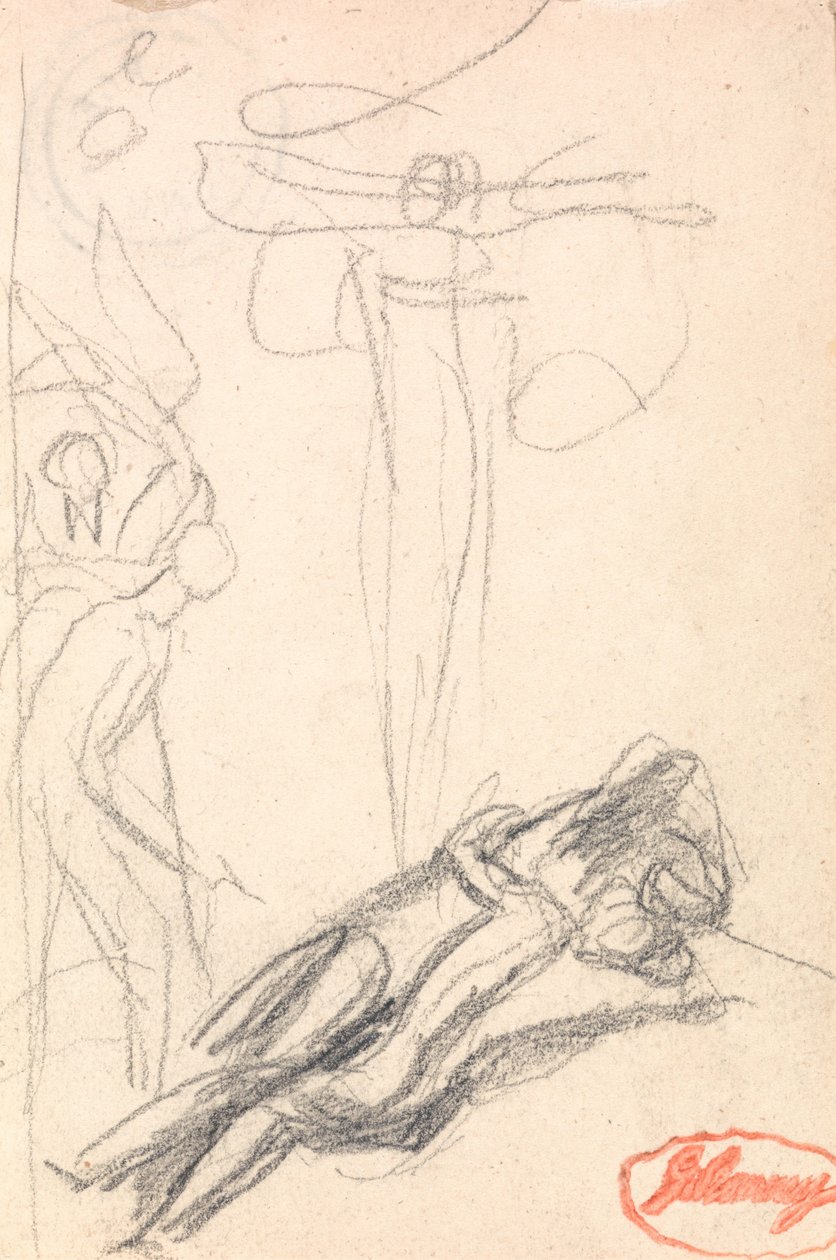 Satanás, sorprendido ante el oído de Eva de George Romney