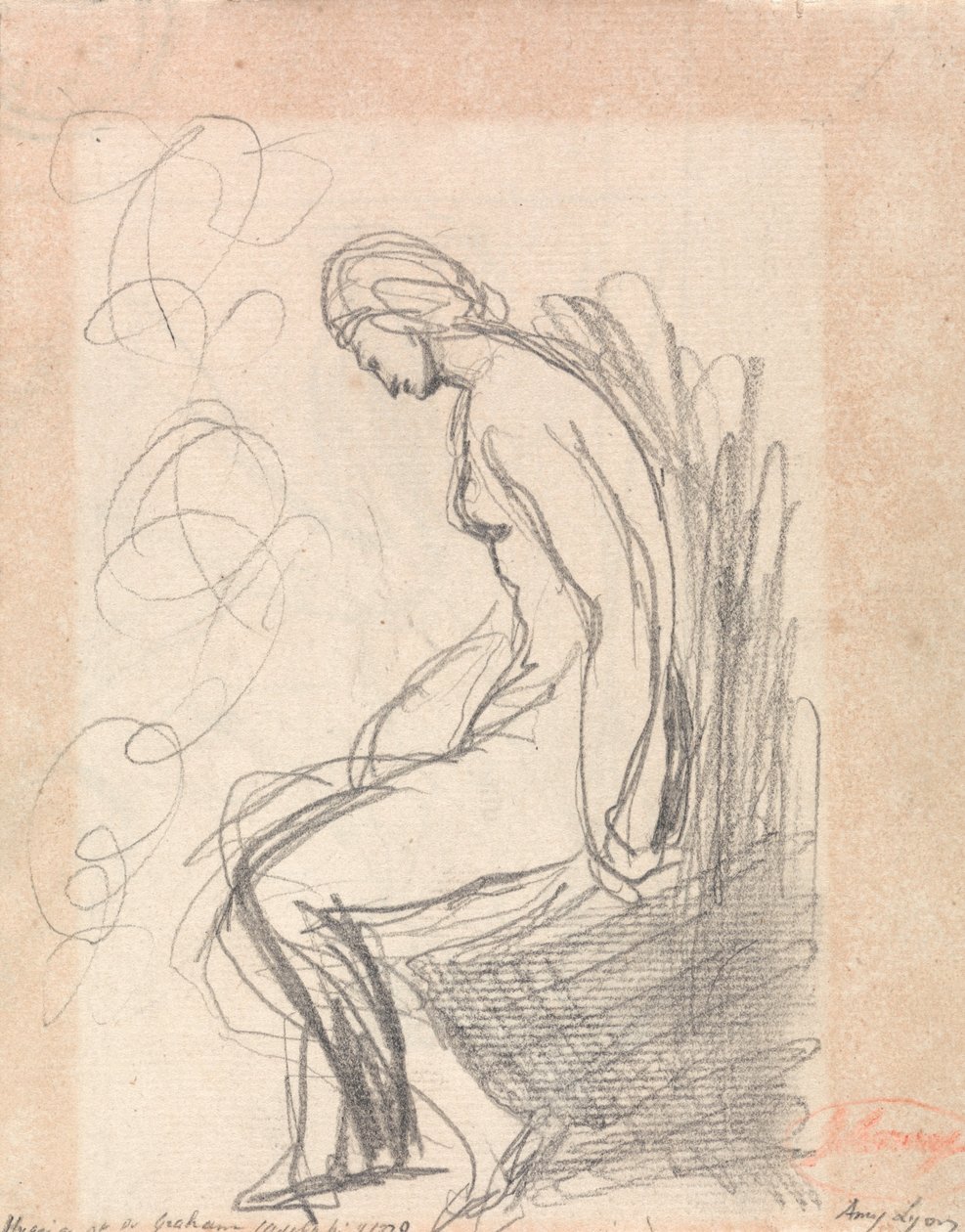 Mujer desnuda sentada (Hygeia at Doctor Graham