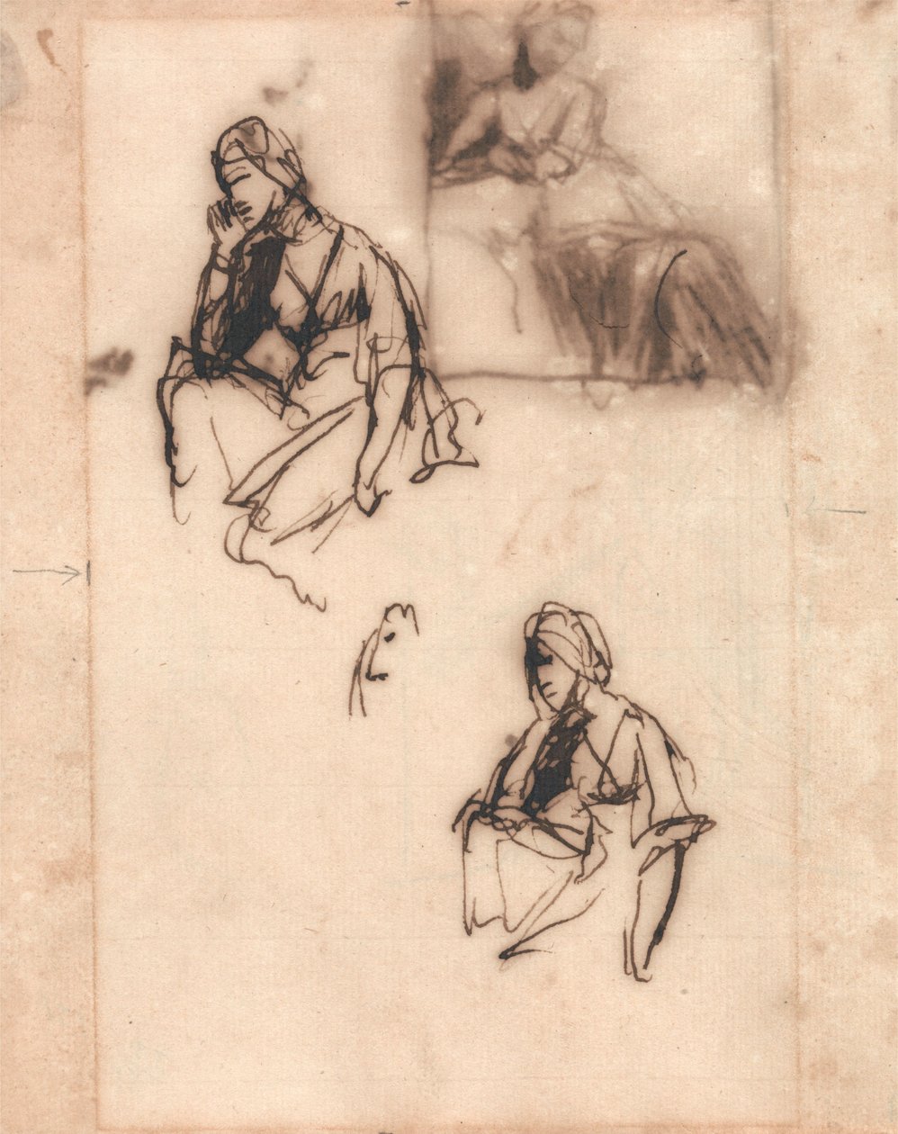 Mujer sentada de George Romney