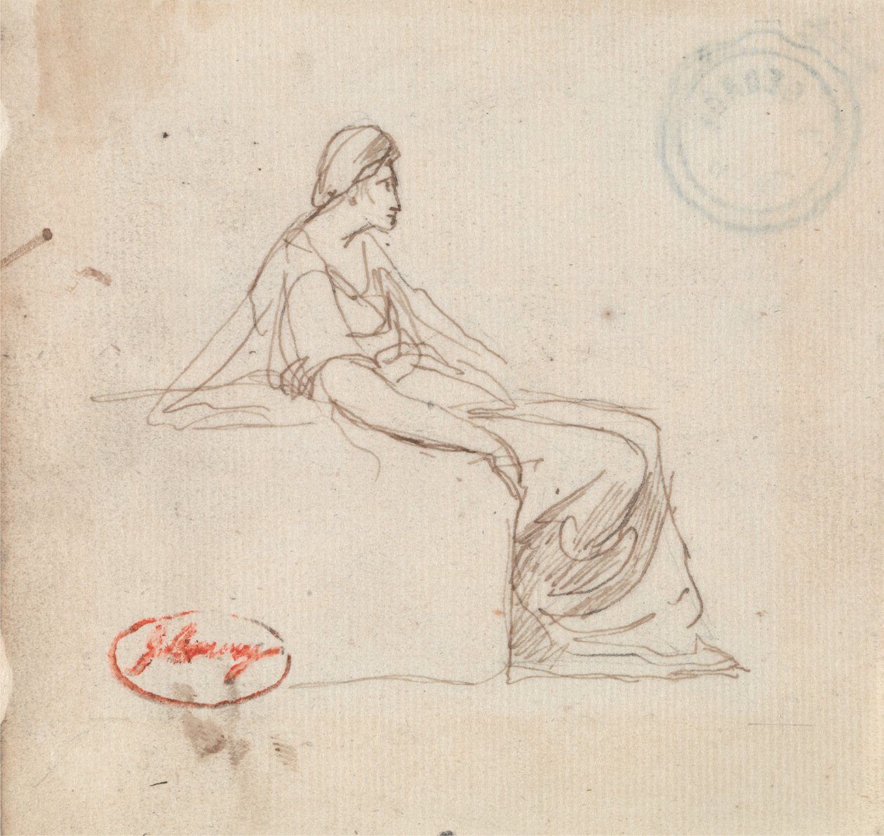 Mujer sentada de George Romney