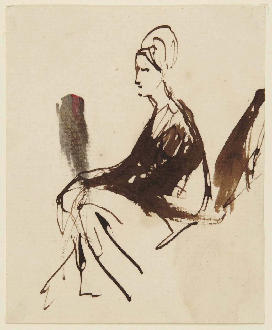 Figura femenina sentada de George Romney