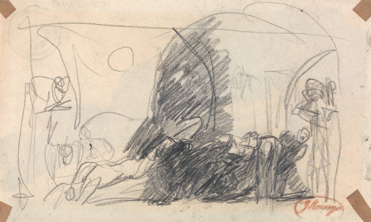 Boceto para la escena de Howard de George Romney