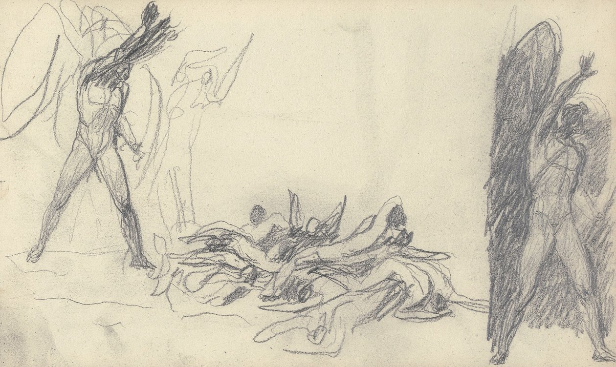 Dibujo de cuaderno de bocetos de George Romney