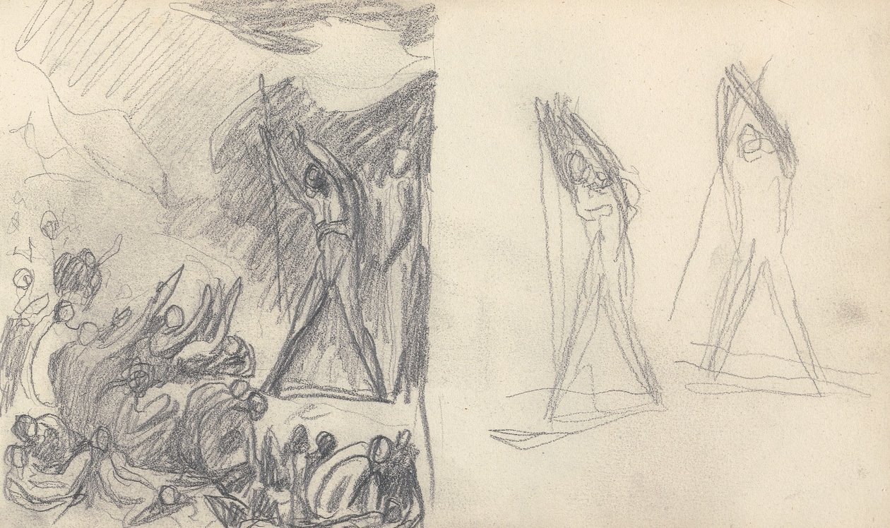 Dibujo de cuaderno de bocetos de George Romney