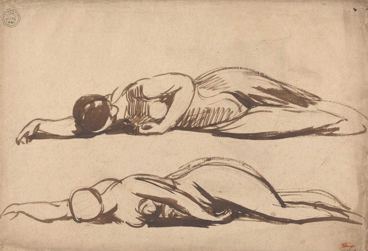 Bocetos de una mujer postrada de George Romney