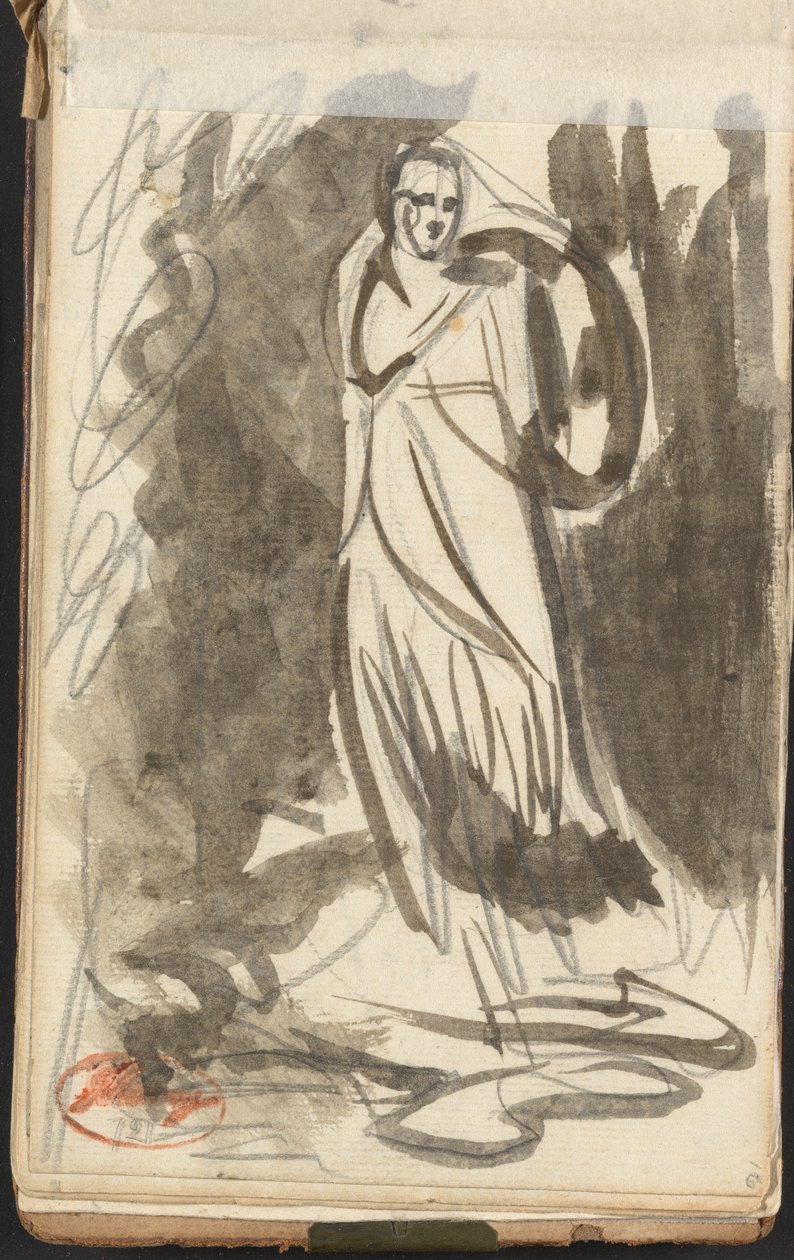 Figura femenina de pie de George Romney