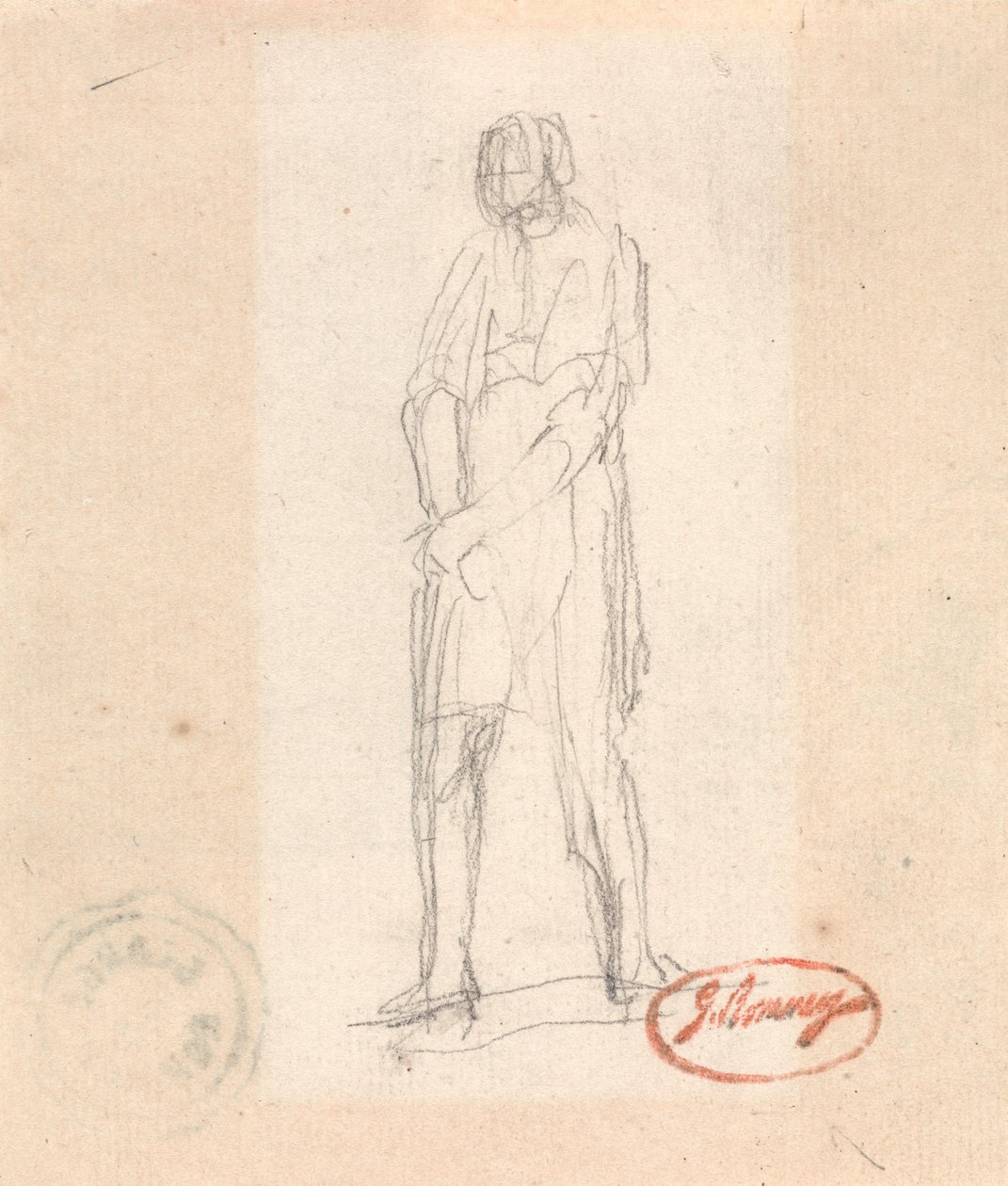 Figura de pie de George Romney