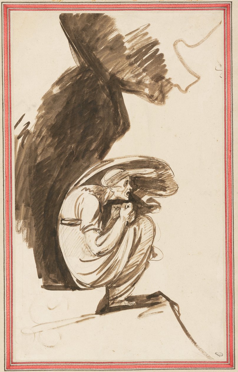 Boceto para «La bruja de Laponia» de George Romney