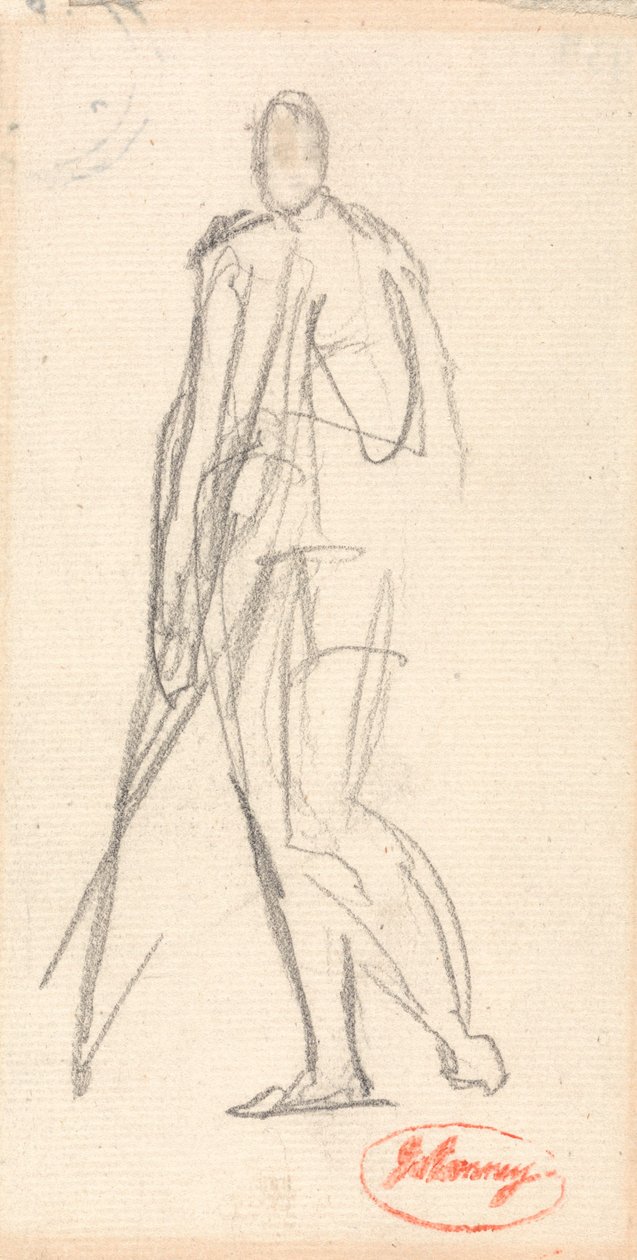 Estudio para un retrato de un hombre de pie de George Romney