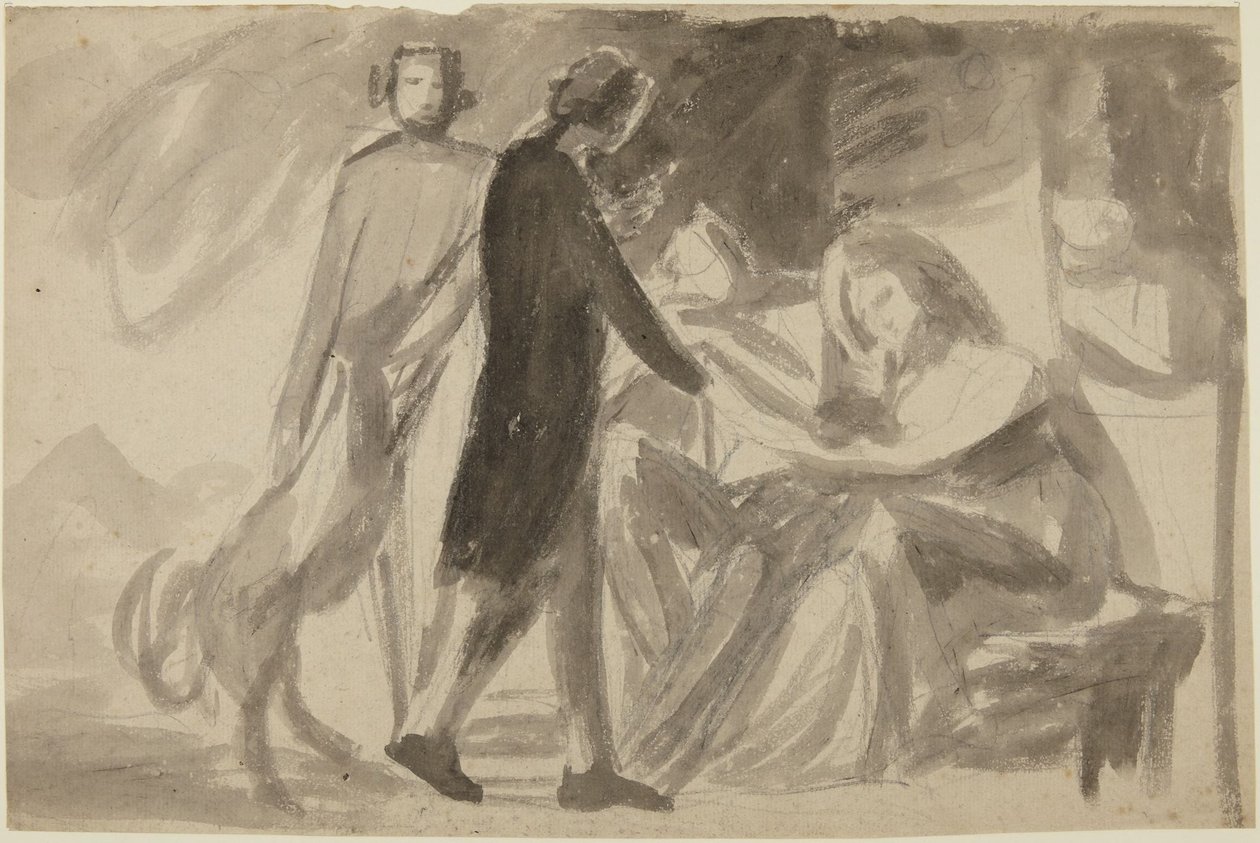 Estudio para un retrato de grupo () de George Romney