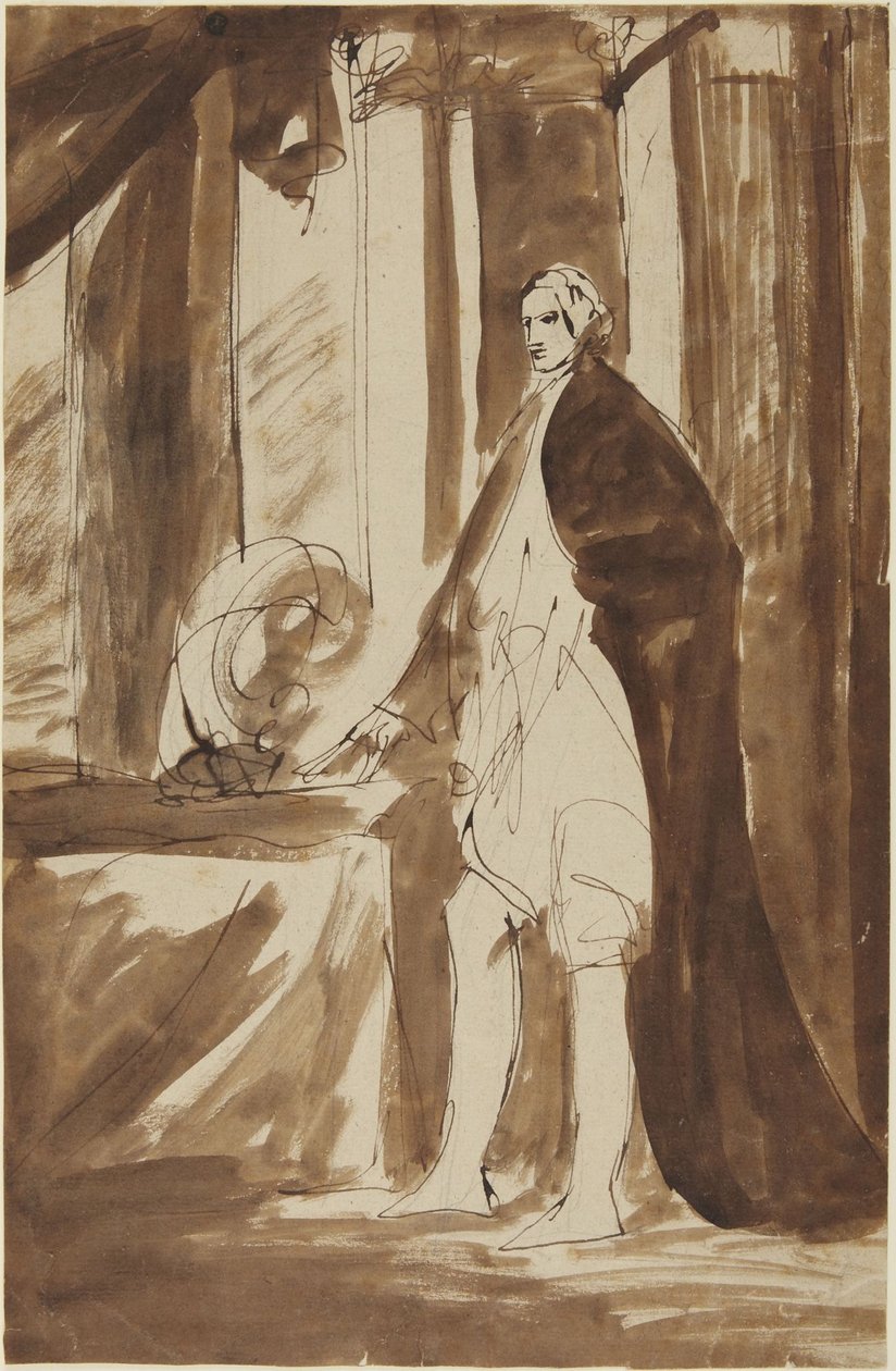 Estudio para el retrato de un hombre de George Romney