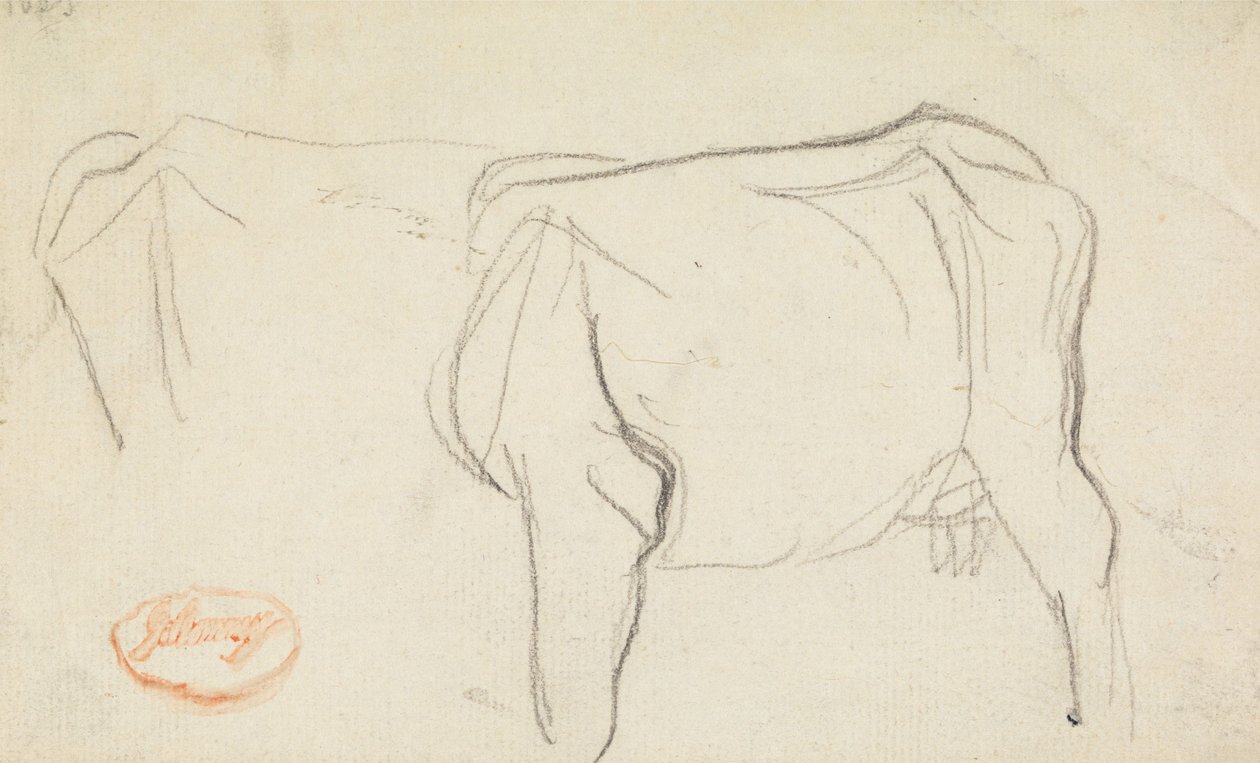 Estudio de una vaca de George Romney