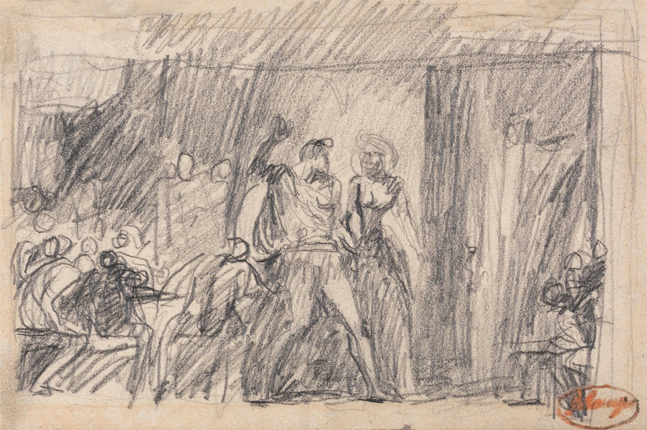 La escena del banquete de George Romney