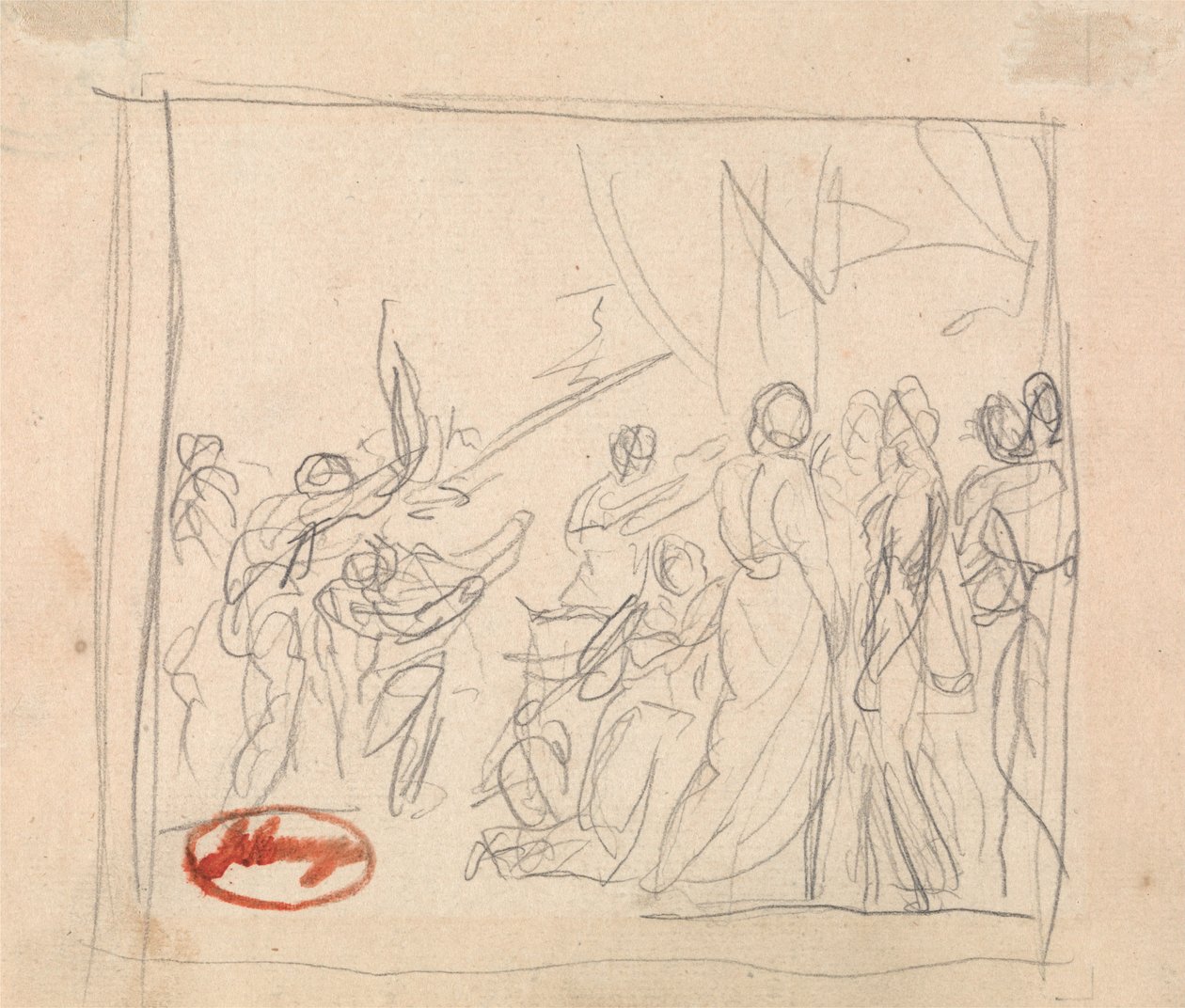 El partido de croquet que salió mal de George Romney