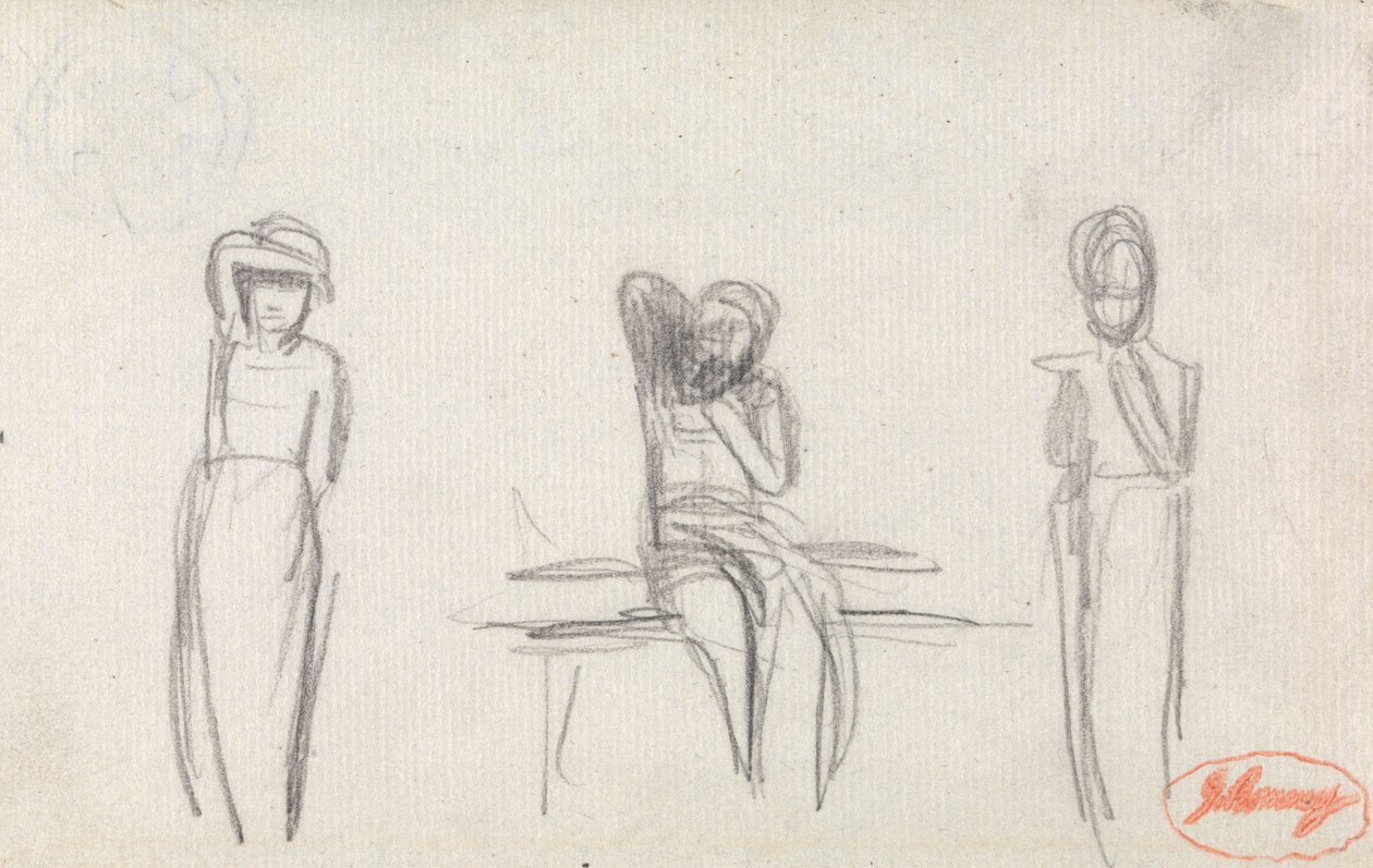 Tres estudios de una joven de George Romney