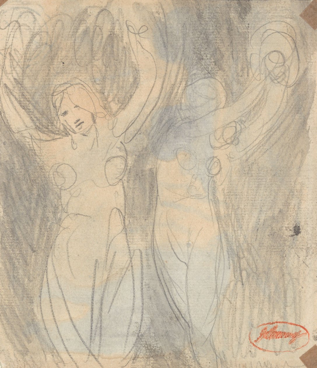 Dos figuras femeninas de George Romney