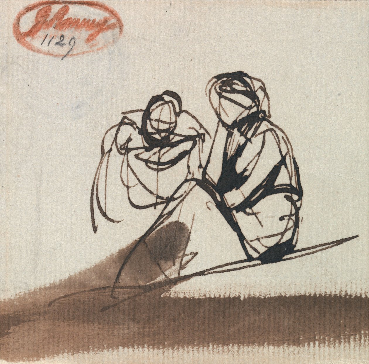 Dos figuras sentadas de George Romney
