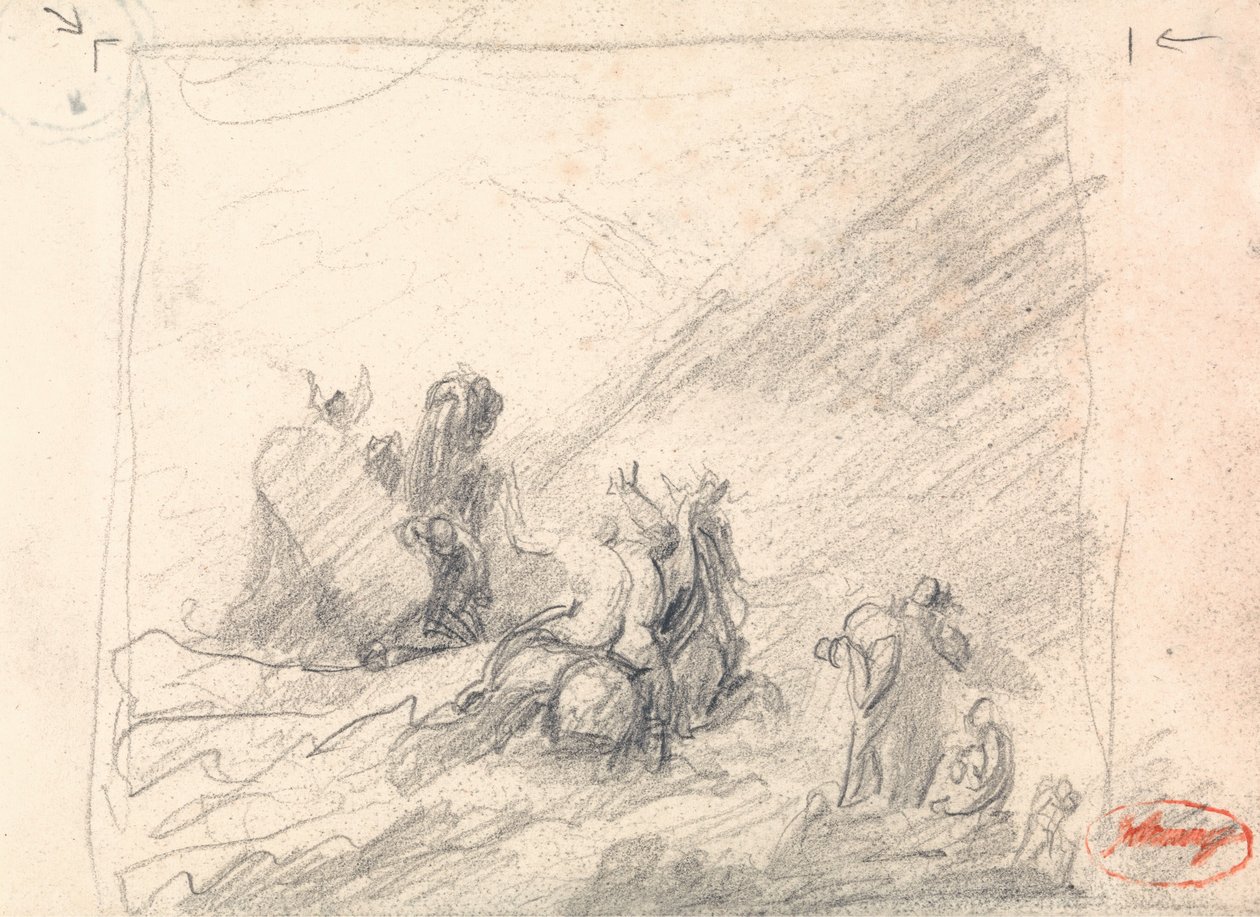 Wolgemuth: El rescate de los náufragos frente al Cabo de Buena Esperanza de George Romney