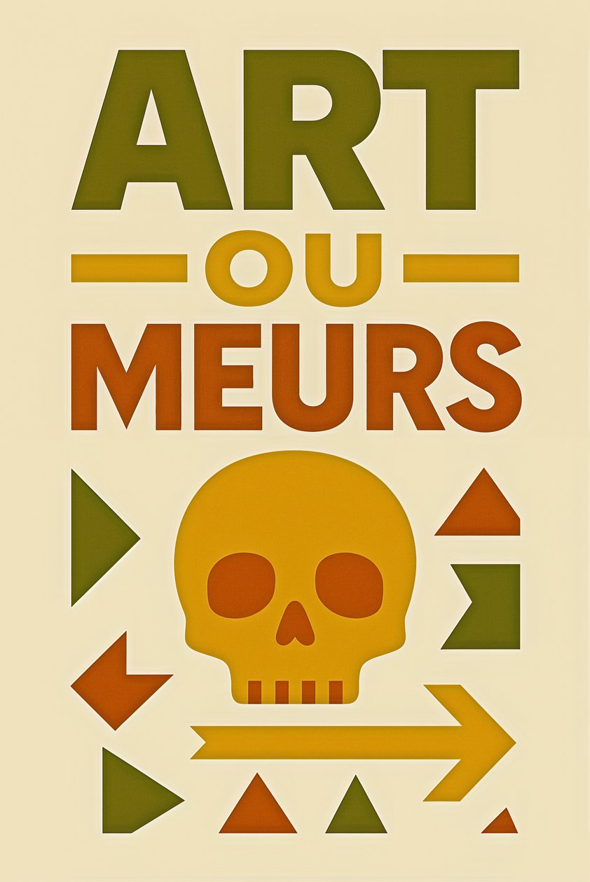 Art or Die-French, 2024 (acrílico sobre lienzo) de George Rosaly