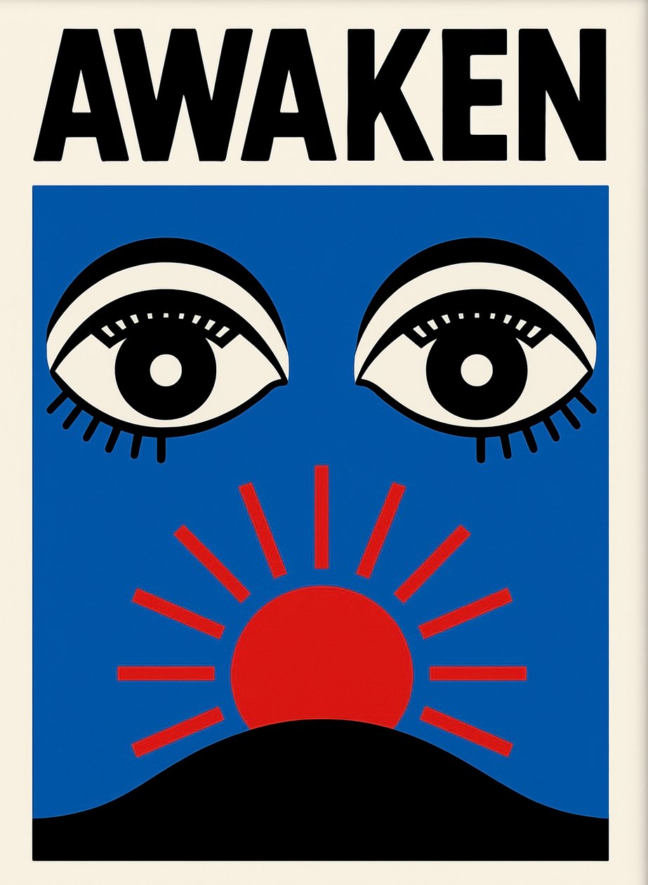 Awaken, 2025 (acrílico sobre lienzo) de George Rosaly