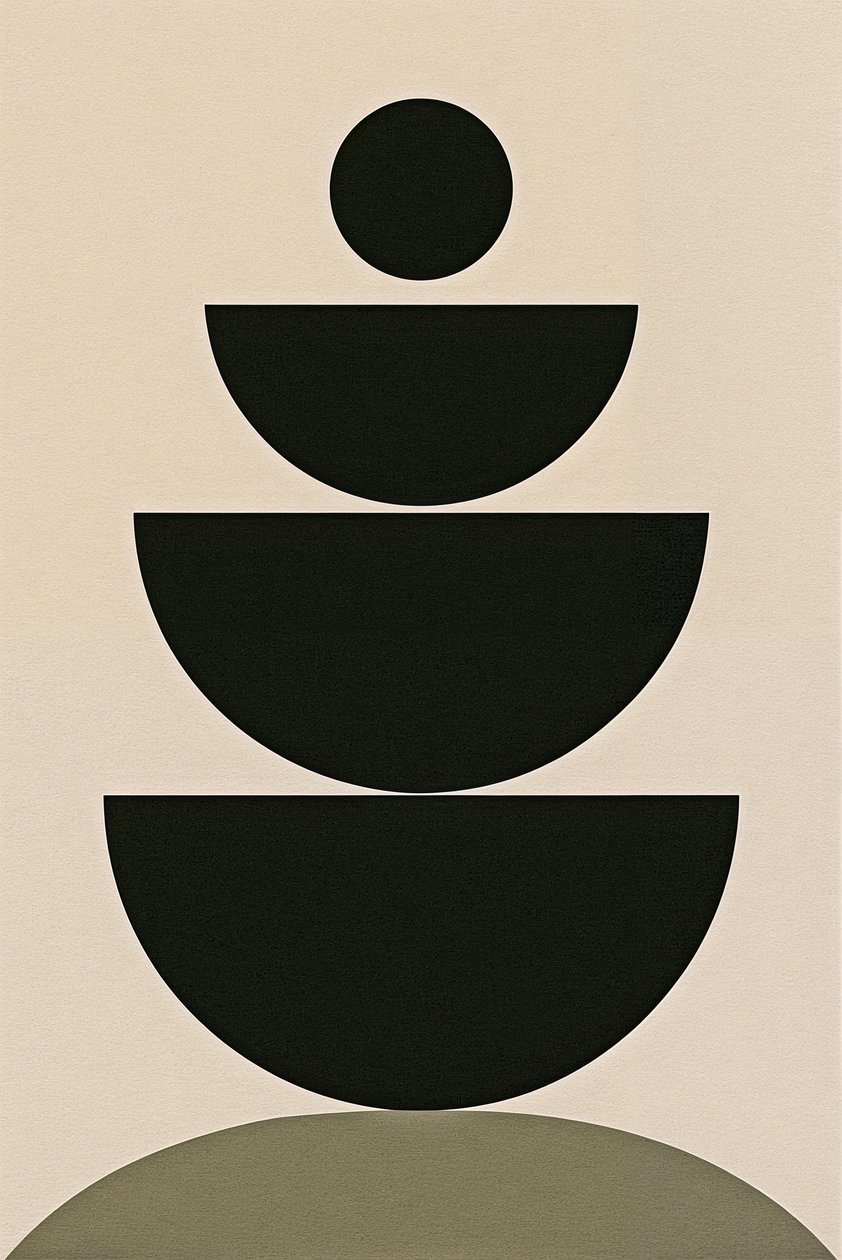 Ritual del equilibrio, 2024 (acrílico sobre lienzo) de George Rosaly