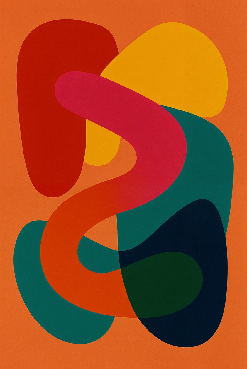 Equilibrio en el caos, 2025 (acrílico sobre lienzo) de George Rosaly