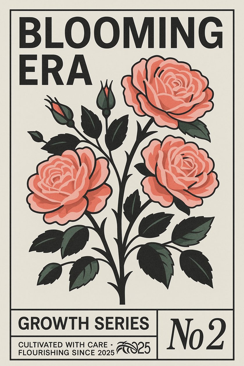 Blooming Era, 2025 (acrílico sobre lienzo) de George Rosaly