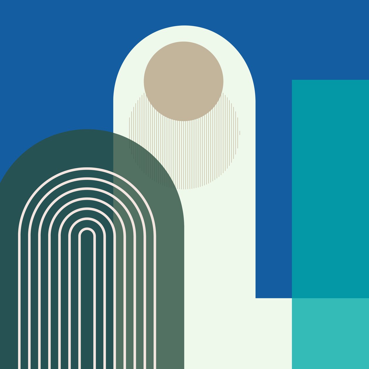 Medianoche azul, siglo XXI (ilustración) de George Rosaly