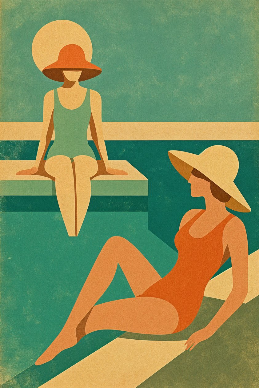 Ease in the Present, 2025 (acrílico sobre lienzo) de George Rosaly