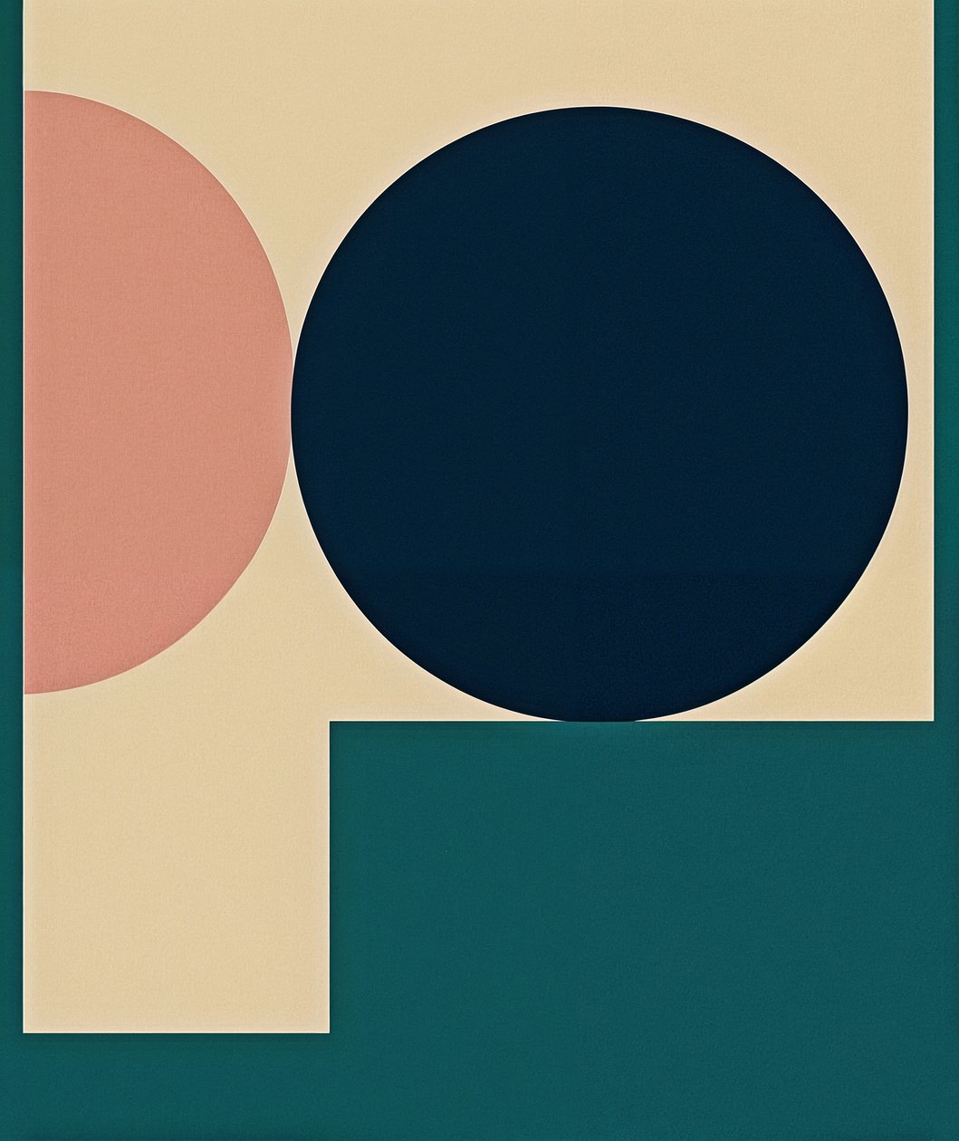 Fragmented Harmony, 2025 (acrílico sobre lienzo) de George Rosaly