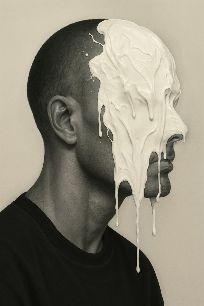 Soft Collapse, 2025 (acrílico sobre lienzo) de George Rosaly