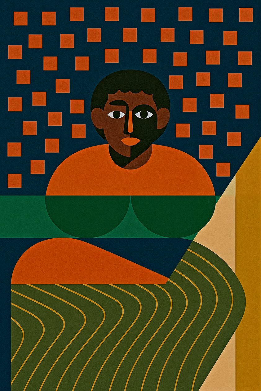 Unapologetically Seen, 2025 (acrílico sobre lienzo) de George Rosaly