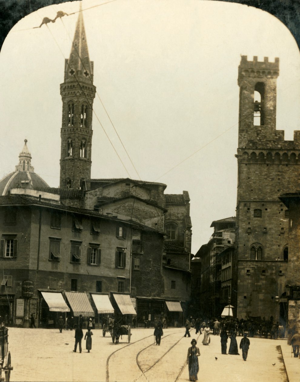 Piazza San Firenze, Florencia, Italia, c1909 de George Rose
