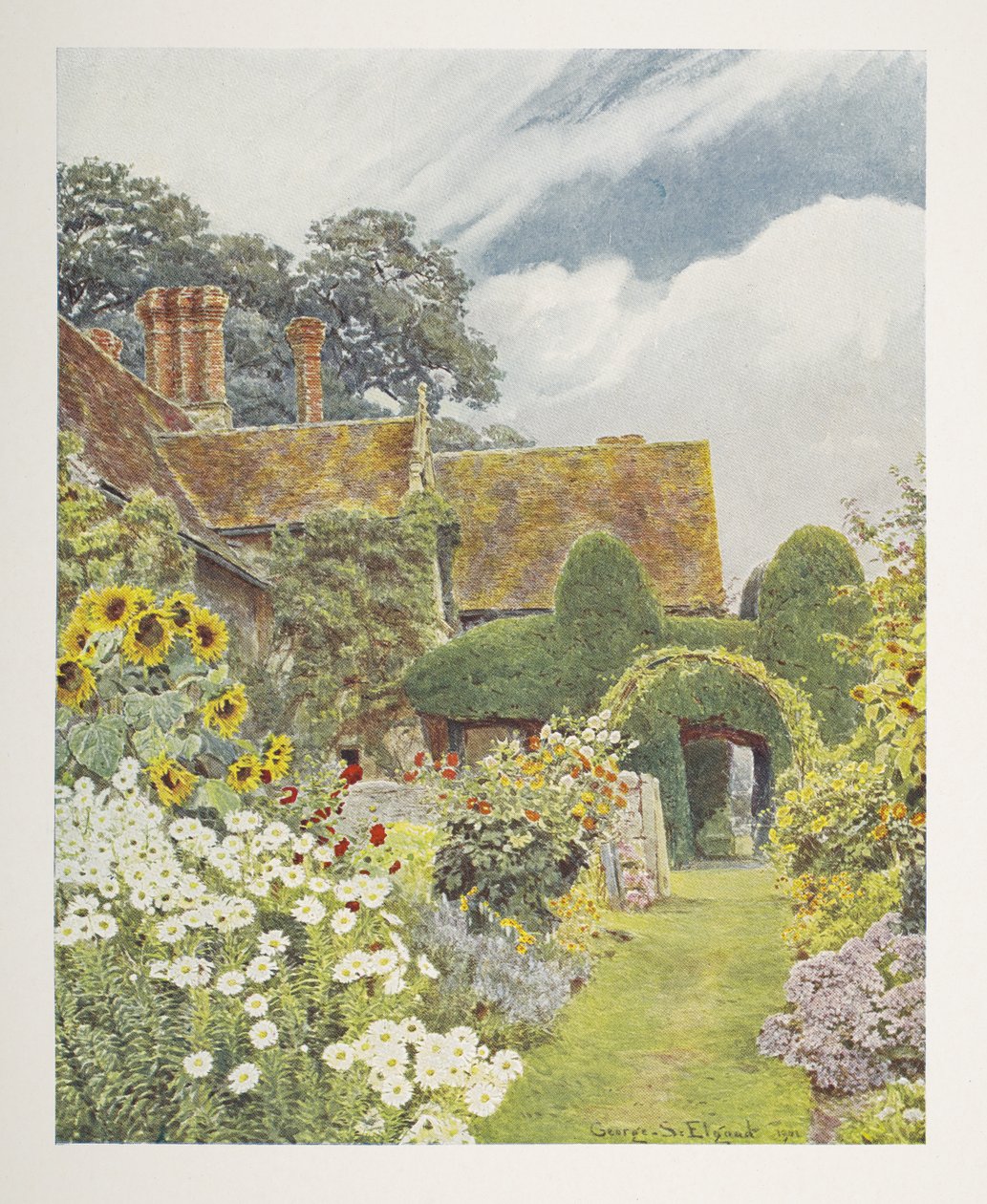 Cleeve Prior, Sunflowers, ilustración en 