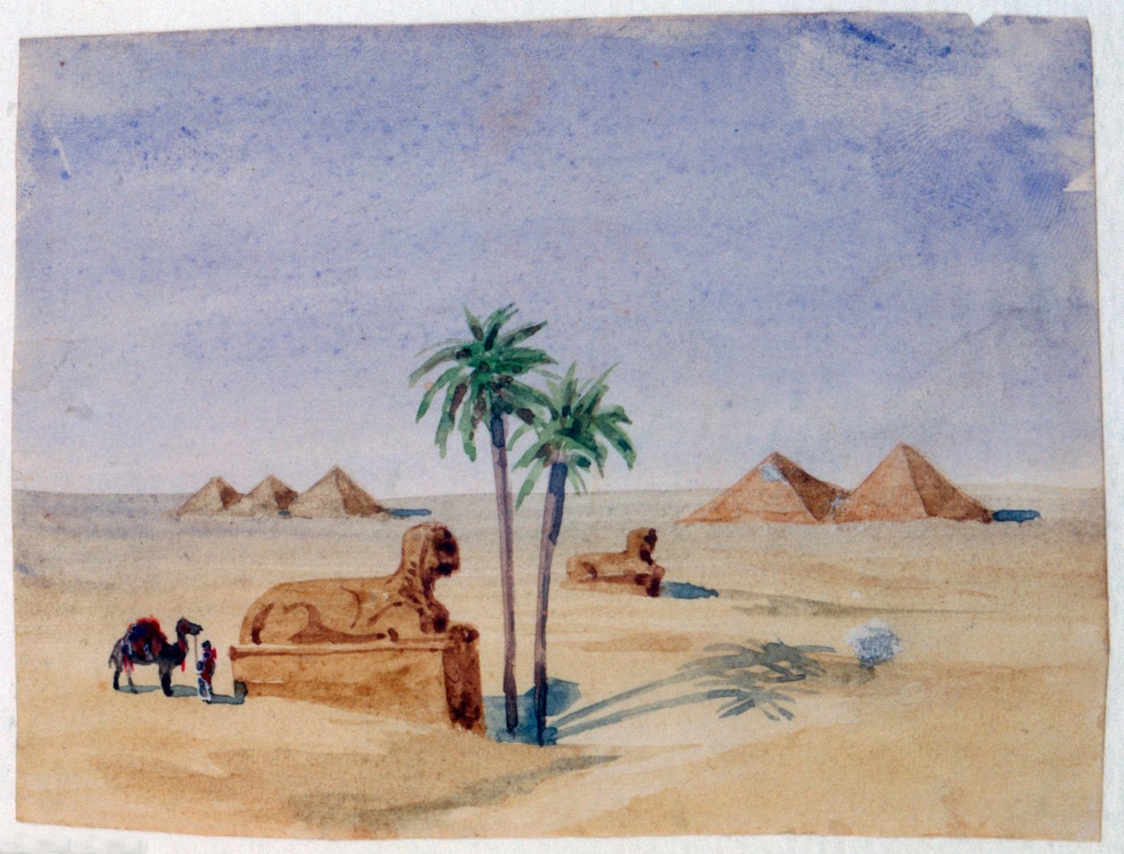 Esfinge y pirámides, Giza II, 1820-1876 de George Sand