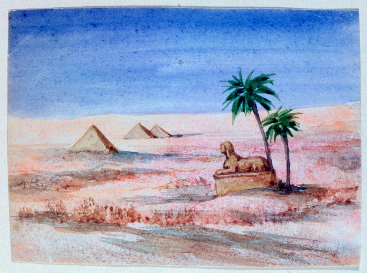Esfinge y pirámides, Giza I, 1820-1876 de George Sand