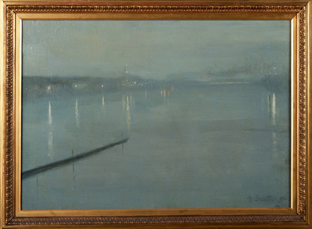 Dordrecht, Países Bajos, de noche de George Sauter