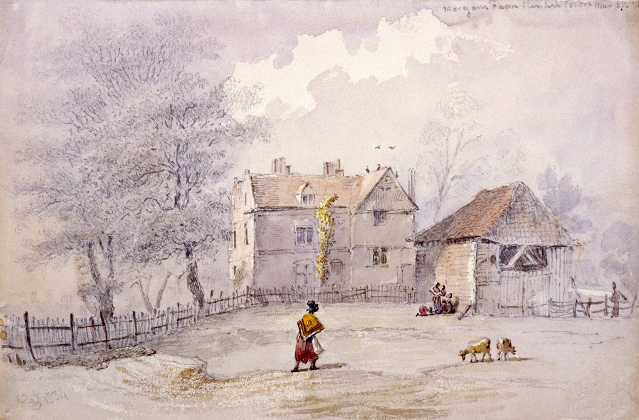 Granja de Morgan, Kentish Town, Londres, 1834 de George Shepheard