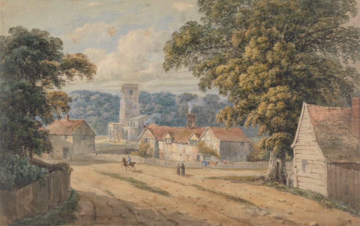 El pueblo de Aldbury, Hertfordshire de George Shepheard