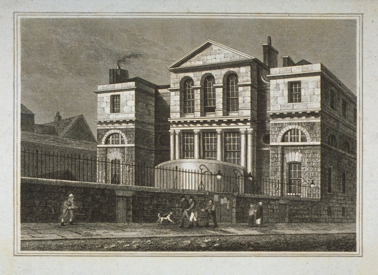 Vista de la Casa de Sesiones, Old Bailey, 1812 de George Shepherd