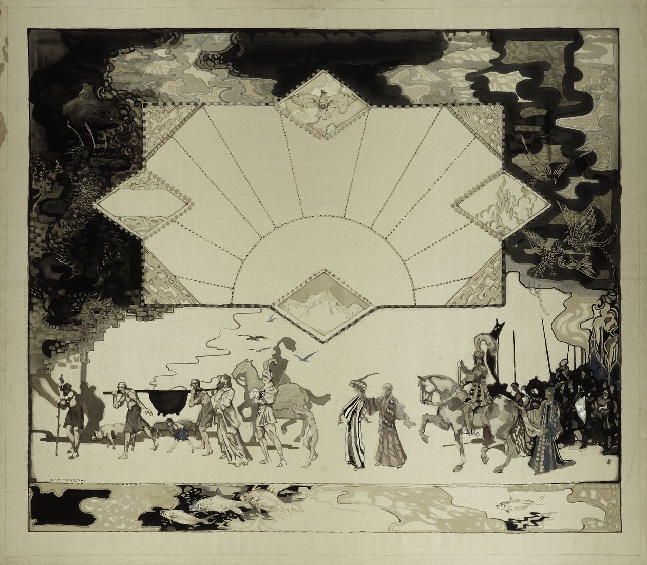 El panel del Mabinogian, No. 10 de George Sheringham