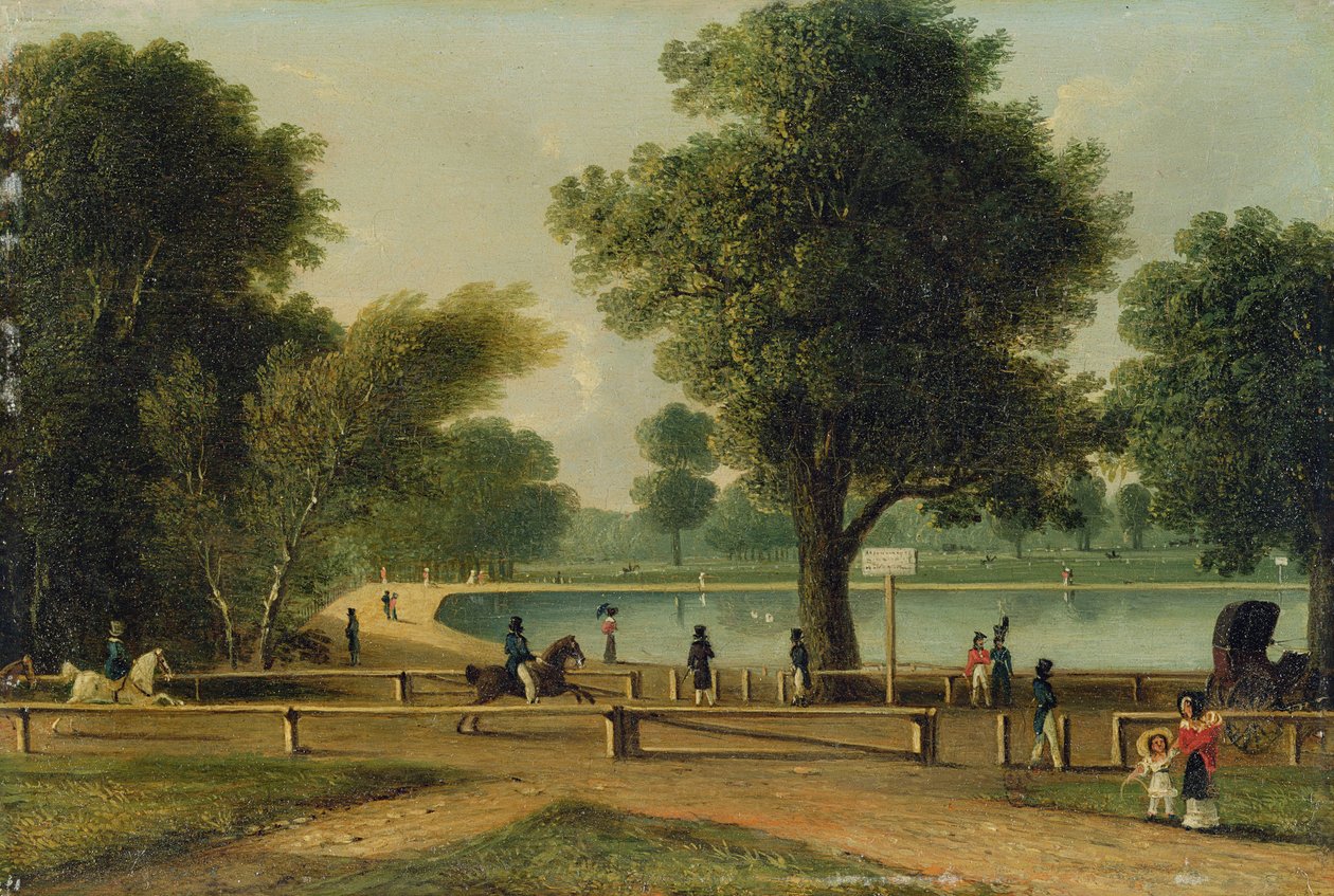 El Serpentine, Hyde Park de George Sidney (attr. to) Shepherd