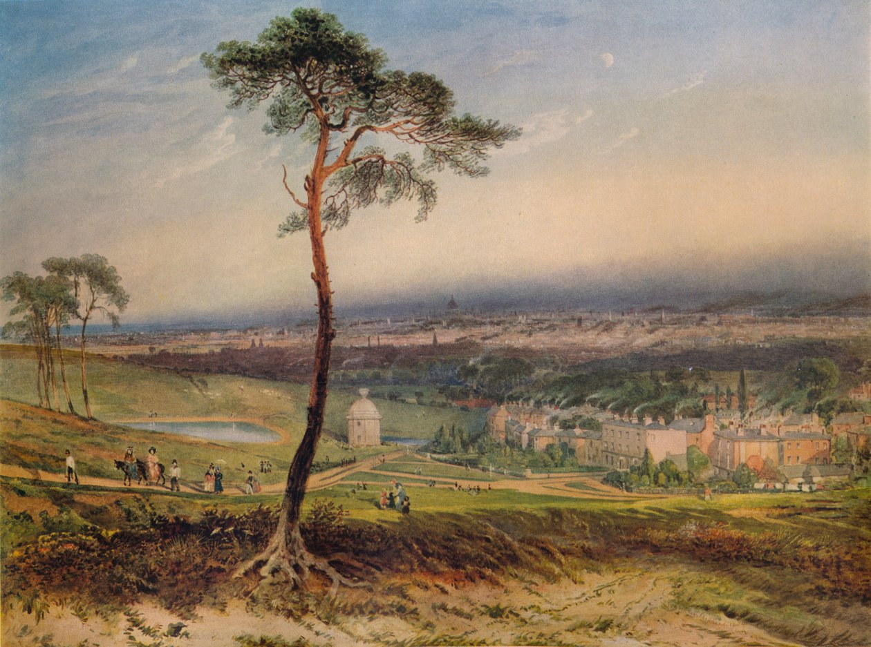 Londres, desde Hampstead, 1834 de George Sidney Shepherd