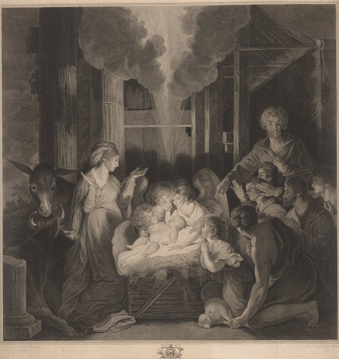La ofrenda del pastor: Ventana oeste de la capilla, New College Oxford de George Siegmund Facius