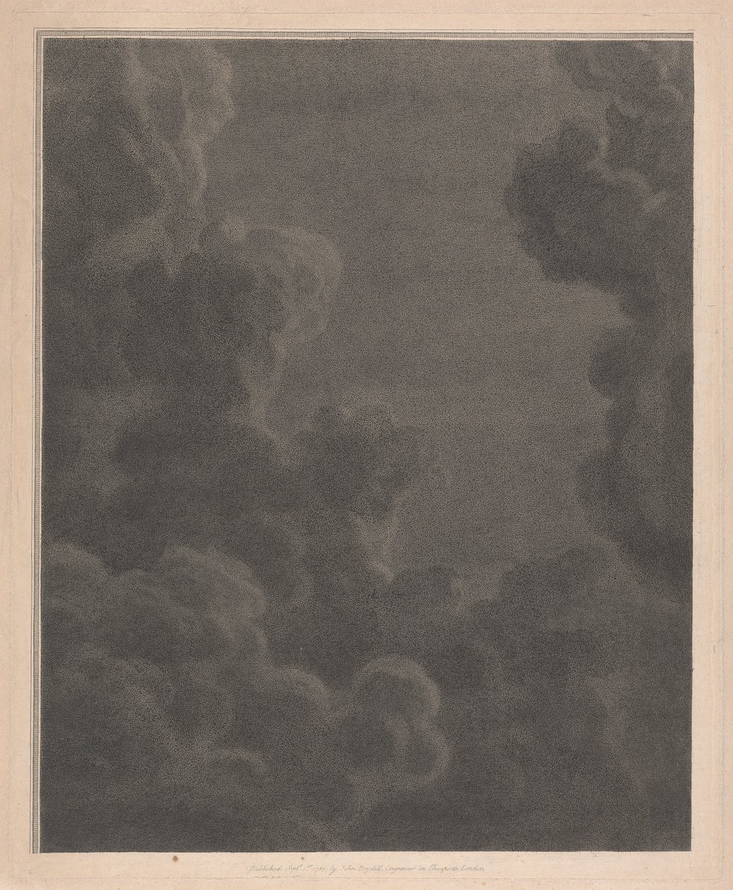 Ventana oeste de la capilla del New College de Oxford, nubes, parte del belén de George Siegmund Facius