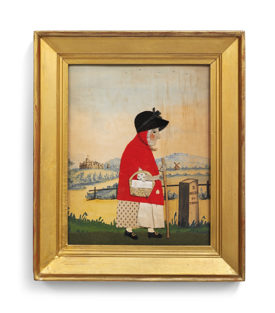La mujer del ganso ante un hito, c.1840 de George Smart