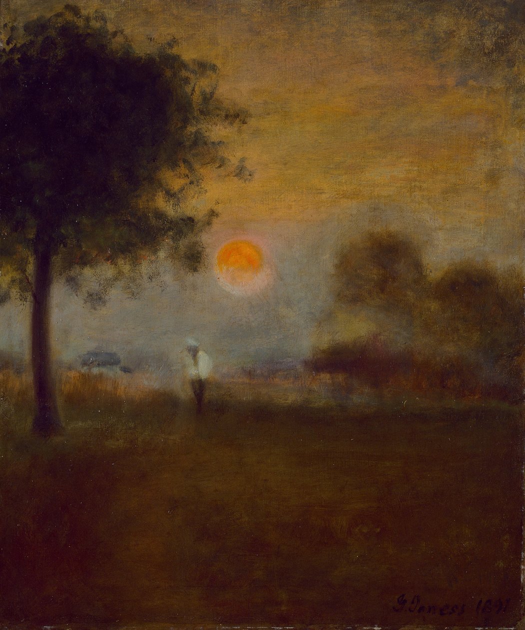 Salida de la Luna de George Snr. Inness