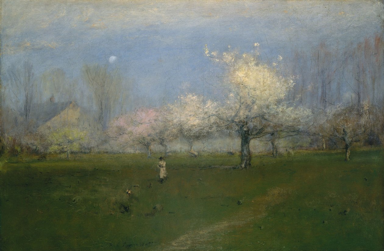 Flores de Primavera, Montclair, Nueva Jersey, c.1891 de George Snr. Inness