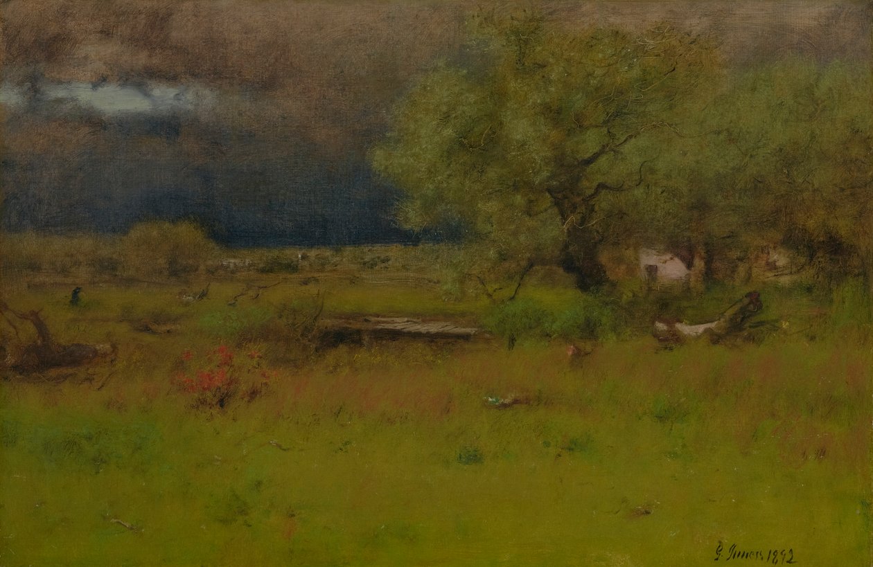La tormenta que pasa 1892 (Óleo sobre lienzo) de George Snr. Inness