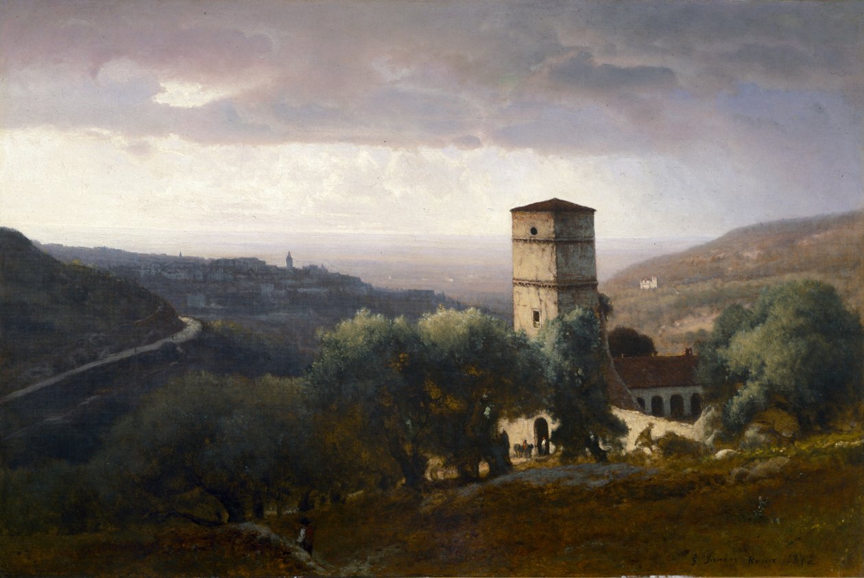 Vista de Roma desde Tívoli de George Snr. Inness